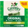 GREENIES Original TEENIE Natural Dog Dental Care Chews Oral Health Dog Treats, 36 oz. Pack (130 Treats) TEENIE Size (5-15 lb Dog) 130 Count (Pack of 1) 55 91WYcbT7uQL