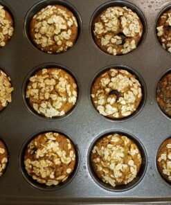 Rachael Ray Yum -o Nonstick Bakeware 12-Cup Muffin Tin With Grips / Nonstick 12-Cup Cupcake Tin With Grips - 12 Cup, Gray Orange Grips 29 91Wbe3vA8L