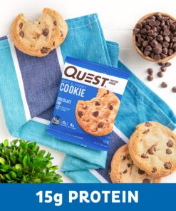 Quest Nutrition Chocolate Chip Protein Cookie; Keto Friendly; High Protein; Low Carb; 12 Count 26 91WgwtEDnQL