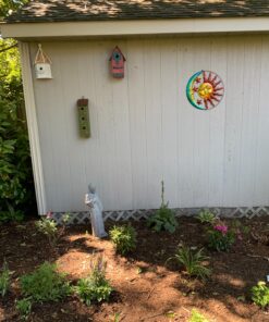 Collections Etc Artistic Sun and Moon Metal Wall Art for Indoors or Outdoors with Rustic Finish, Brown 29 91Wib5zl88L