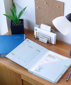 Smead Project Organizer, 10 Pockets, Closed Sides, Preprinted Templates, Reinforced Tabs, Letter Size, Navy/Lake Blue (89200) 8 91Wl 3BYVQL