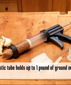 Alternative view of Weston Original Jerky Gun Jr , Plastic Tube Holds 1lb of Ground Meat, Dishwasher Safe,White 1 lb Jr