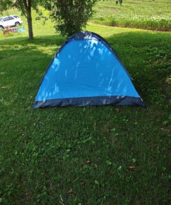 2-Person Camping Tent – Includes Rain Fly and Carrying Bag – Lightweight Outdoor Tent for Backpacking, Hiking, or Beach by Wakeman Outdoors Dome Blue 47 91WoCvxmlnL