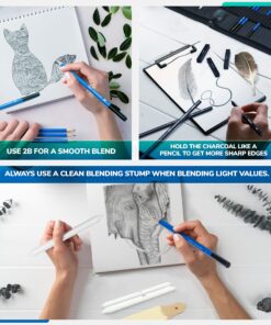 Bellofy 33 pack Drawing Kit with 100 Sheets Pad | Drawing Kit for Adults comes with Sketch Supplies for Kids, Beginners & Artists | Drawing Set contains Sketching Pencils, & more drawing stuff 30 91WqhEJhpqL 2