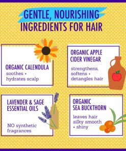 California Kids #Chillax Hair Conditioner | 100% Plant-Based Ingredients | Softens & Detangles | Lavender Scent | Conditioner For Dry Hair | Allergy-Friendly | Gentle Kids Conditioner | 251 mL / 8.5 oz. 14 91WvkrzHM8L 1