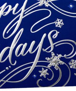 Hallmark Holiday Boxed Cards, Happy Holidays (40 Cards with Envelopes) 40ct Blue Happy Holidays Cards 25 91Wvz7rnnYL