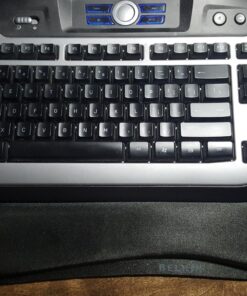 Belkin WaveRest Keyboard Wrist Support - Gel Wrist Pad - Desk Pad - Keyboard Wrist Rest - Wrist Pad For Keyboard - Keyboard Pad With Wrist Support - Ergonomic Computer Pad - Black Black (for Keyboard) Mouse Pad 32 91Wwms6v1uL