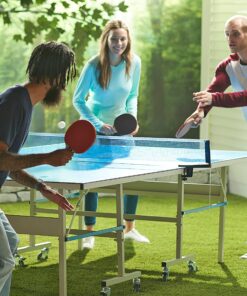 Franklin Sports Table Tennis Paddles - Rubber Paddle - Indoor Ping Pong Paddle PERFORMANCE 17 91WyCuVlXNS