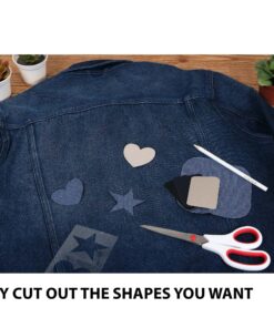 SINGER 00096 Iron-On Patches Combo, Repair Kit for Jeans and Pants, 8-Count 13 91X6VLkS8tL