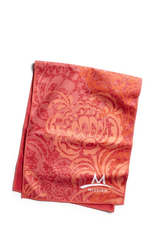 Mission Enduracool Microfiber Cooling Towel MISSION Original Cooling Towel Peony Coral One Size