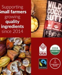 Wild Foods Organic Cocoa Butter Wafers | Raw Plant-Based & Cold-Pressed Cacao Keto Discs | Food Grade & Vegan White Sugar Free Chocolate Chips | 16oz 1 Pound (Pack of 1) 20 91X7AQX1z3L