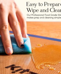 Kitzini Silicone Baking Mat Set. Non-Stick Silicone Mats for Baking. 2 Half Baking Sheets. BPA Free. Professional Grade Silicone Baking Sheet. Silicone Baking Mats for Cookies, Macarons & Pastry 26 91XECzgSqxL