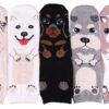 CozyWow Cute Animal Socks Funny Low Cut Cartoon Socks Gift for Womens Girls 5-8 5pairs-dog2 17 91XEcBUzAfL