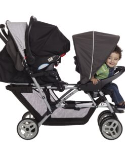 Graco DuoGlider Double Stroller | Lightweight Double Stroller with Tandem Seating, Glacier 49 91XPb1ebdwL