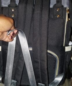 Ticent Diaper Bag Backpack Multifunction Travel Back Pack Large Maternity Nappy Bag Baby Changing Bags with Stroller Straps, Waterproof and Stylish Black 55 91XSVgQr9TL