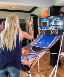 Triumph Sports Big Shot II Double Shootout Basketball Game - LED Scorer - 8 Game Modes - 4 Basketballs , 80.5”L X 47.5”W X 81”H 41 91XZUnFxj9L