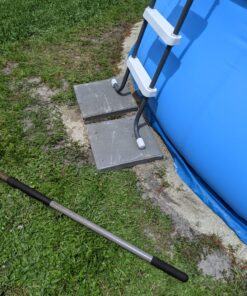 Intex 26175EH Easy Set 15 Feet by 42 Inch Round Inflatable Outdoor Backyard Above Ground Swimming Pool Set with Cover, Ladder, and Filter, Blue 15FT x 42IN 52 91XcYDS0PWL 1