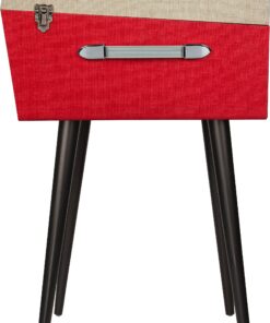 Crosley CR6233D-RE Dansette Bermuda Portable Vinyl Record Player Turntable with Aux-In and Bluetooth, Red 16 91Xci Uj5cL