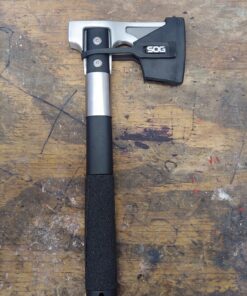 SOG Camp Axe- Compact Camping and Survival Hatchet/Hammer Tool with Sheath and 3.1 Inch Bushcraft Axe Edge (CH1001-CP) 31 91XfWrRf8oL