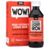 NovaFerrum Wow | 125 High Potency Liquid Iron Supplement | Liquid Iron for Adults | Iron Deficiency | 125mg of Iron Per 5mL Dose | Vegan Verified | Gluten Free Certified | Sugar Free 6 Fl Oz (Pack of 1)