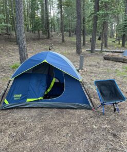 Coleman Sundome Camping Tent, 2/3/4/6 Person Dome Tent with Snag-Free Poles for Easy Setup in Under 10 Mins, Included Rainfly Blocks Wind & Rain, Tent for Camping, Festivals, Backyard, Sleepovers Navy Blue 2 Person 81 91XkHyiv6IL 1