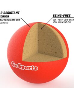 GoSports Soft Skin Foam Playground Dodgeballs - 6 Pack Set for Kids - Includes Mesh Carry Bag 6 Inch Balls 6 Pack - Multicolor 17 91XllVOH97L