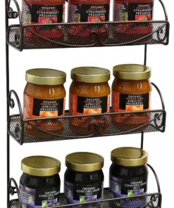 DecoBros 3 Tier Wall Mounted Spice Rack, Bronze 1-Pack 30 91XnN7qg kL