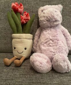 Jellycat Bashful Lilac Hippo Stuffed Animal, Medium, 12 inches 29 91XqW8GH 1L