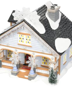 Department 56 Snow Village the Snowflake Light House, 6.7 inch