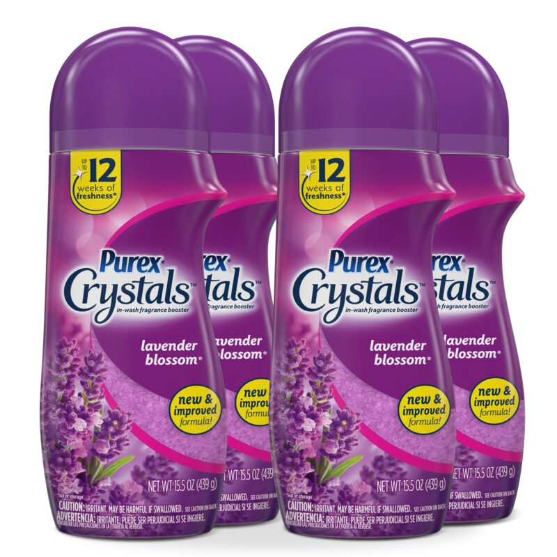 Catalog 9 Purex Crystals In-Wash Fragrance and Scent Booster, Lavender Blossom, 15.5 Ounce, 4 Count 15.5 Ounce (Pack of 4)