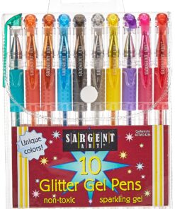 Alternative view of Sargent Art 22-0009 30 Gel Pen Set, Glitter, Fluorescent and Metallic