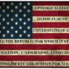 Rogue River Tactical USA American Flag Metal Tin Sign, 12x8 Inch, Wall Decor Man Cave Bar US Pledge of Allegiance 55 91Y2J5oI0wL