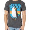 STAR WARS Men's PORG Simple T-Shirt Medium Charcoal Heather 7 91Y4ySlZocL