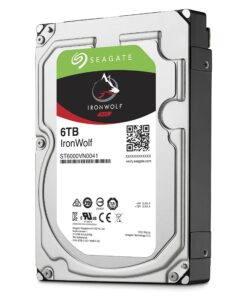 Seagate 6TB IronWolf NAS SATA 6Gb/s NCQ 128MB Cache 3.5-Inch Internal Hard Drive (ST6000VN0041) 12 91Y5rinEDL