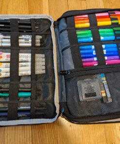 BUBM Double Layer Electronics Organizer/Travel Gadget Bag For Cables,Memory Cards,Flash Hard Drive and More,Fit For iPad Or Tablet(Up To 9.7")--Large, Black Large,2-layer 35 91Y6a9d09WL