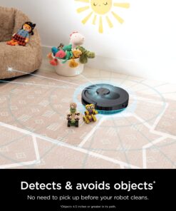 Shark AV2501S AI Ultra Robot Vacuum, with Matrix Clean, Home Mapping, 30-Day Capacity HEPA Bagless Self Empty Base, Perfect for Pet Hair, Wifi, Dark Grey 30 Day Capacity 33 91Y7EzQSG0L