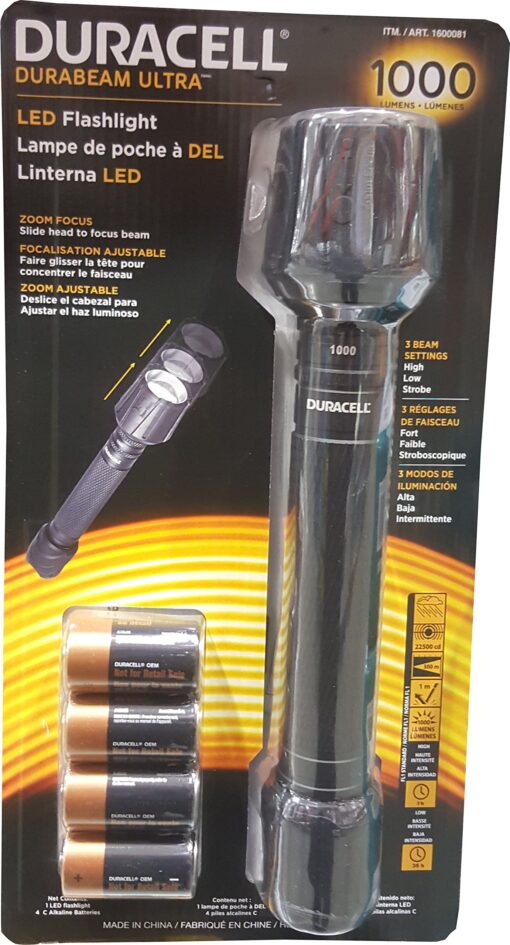 Duracell Durabeam Ultra LED Flashlight 1000 Lumens