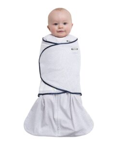 Alternative view of HALO 100% Cotton Sleepsack Swaddle, 3-Way Adjustable Wearable Blanket, TOG 1.5, Navy Pin Dot, Small, 3-6 Months Small (Pack of 1)