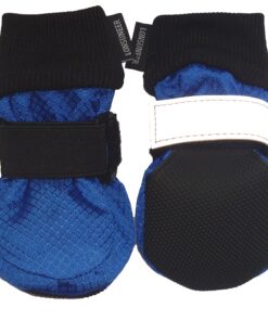 Alternative view of LONSUNEER Winter Paw Protector Dog Boots Waterproof Soft Sole and Nonslip Set of 4 Color Blue Size Medium Medium ( L 2.56 x W 2.56 inch )