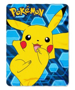 Pokémon "Pikachu" Fleece Throw Blanket, 45 x 60-inches