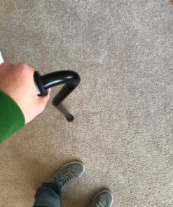 Vive Walking Cane - Ergonomic Offset Patented Hand Grip - Lightweight Adjustable Walking Aid for Men, Women, Elderly - Non-Slip Tip, Sturdy Mobility Aid for Seniors, Supports Up to 250lbs (Purple) Black 25 91YGUuRuLL