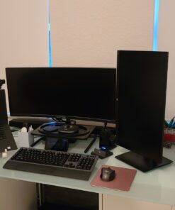 HP VH240a 23.8-Inch Full HD 1080p IPS LED Monitor with Built-In Speakers and VESA Mounting, Rotating Portrait & Landscape, Tilt, and HDMI & VGA Ports (1KL30AA) - Black 44 91YIML38beL