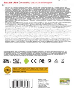 SanDisk Ultra 16GB Ultra Micro SDHC UHS-I/Class 10 Card with Adapter (SDSQUNC-016G-GN6MA) 10 91YM5RnbD7L