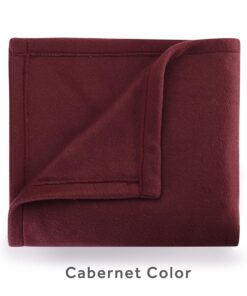 Sunbeam Royal Ultra Fleece Heated Electric Blanket Full Size, 84" x 72", 12 Heat Settings, 12-Hour Selectable Auto Shut-Off, Fast Heating, Machine Washable, Warm and Cozy, Cabernet 13 91YND1jglBL