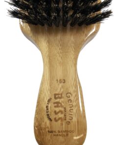 Bass Brushes 100% Wild Boar Bristle Classic Men's Club Style Hair Brush, with 100% Pure Bamboo Handle, Shines, Conditions, and Polishes. Model #153 18 91YQ8KPw1FL