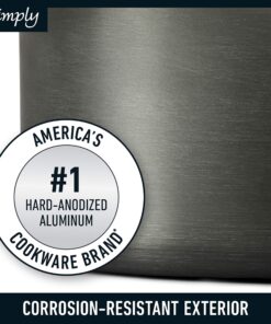 Alternative view of Calphalon 10-Piece Pots and Pans Set, Nonstick Kitchen Cookware with Stay-Cool Stainless Steel Handles, Black Hard-Anodized Nonstick