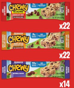 Alternative view of Quaker Chewy Granola Bars, 3 Flavor Variety Pack,58 Count (Pack of 1) 3-Flavor Variety pack 58 Count (Pack of 1)