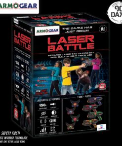 ArmoGear Laser Tag – Laser Tag Guns with Vests Set of 4 – Multi Player Lazer Tag Set for Kids Toy for Teen Boys & Girls – Outdoor Game for Kids, Adults and Family – Ages 8+ Battery Operated 27 91YcMiNr4dL 1