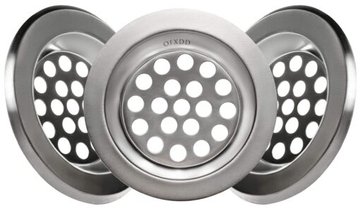 Drain Hair Catcher Commercial 2.5", Sink Stainer Kitchen, Sink Drain Protector, Tub Hair Drain Catcher Over Drain Cover (Pack of 3)