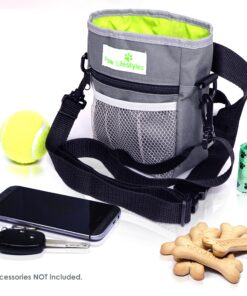 Alternative view of Paw Lifestyles – Dog Treat Training Pouch – Easily Carries Pet Toys, Kibble, Treats – Built-In Poop Bag Dispenser – 3 Ways To Wear – Grey